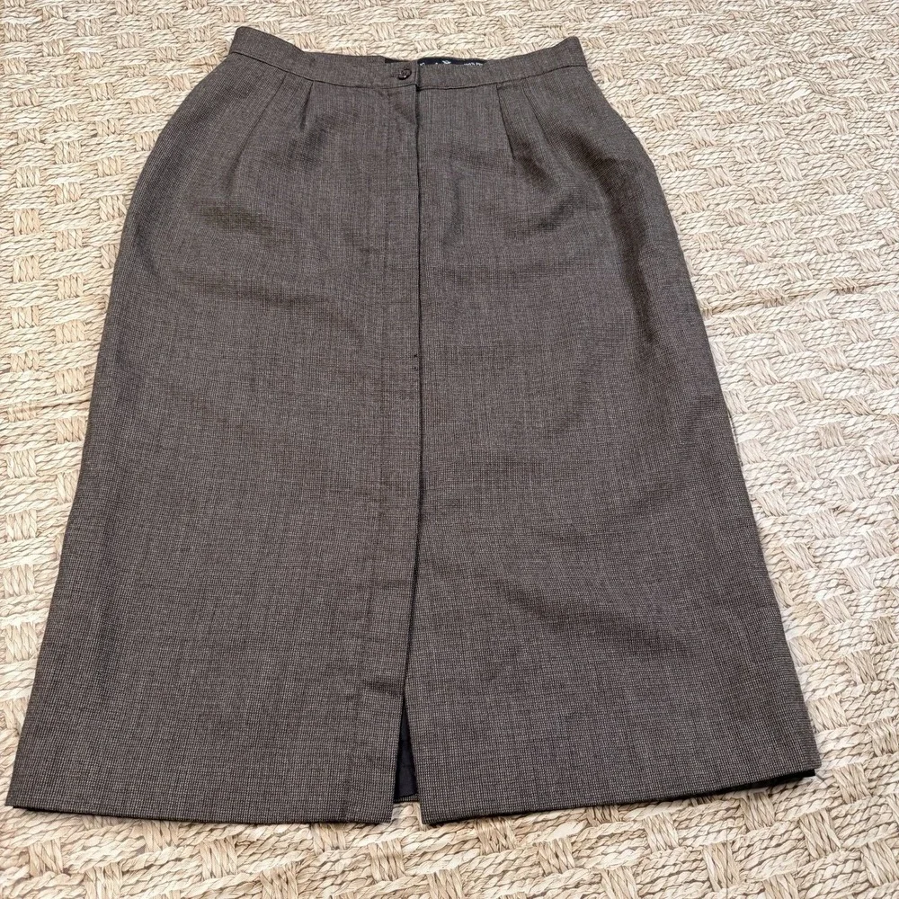 Giorgio Sant Angelo Vintage Straight Womens Skirt 100% Pure Merino Wool‎ Sz 12